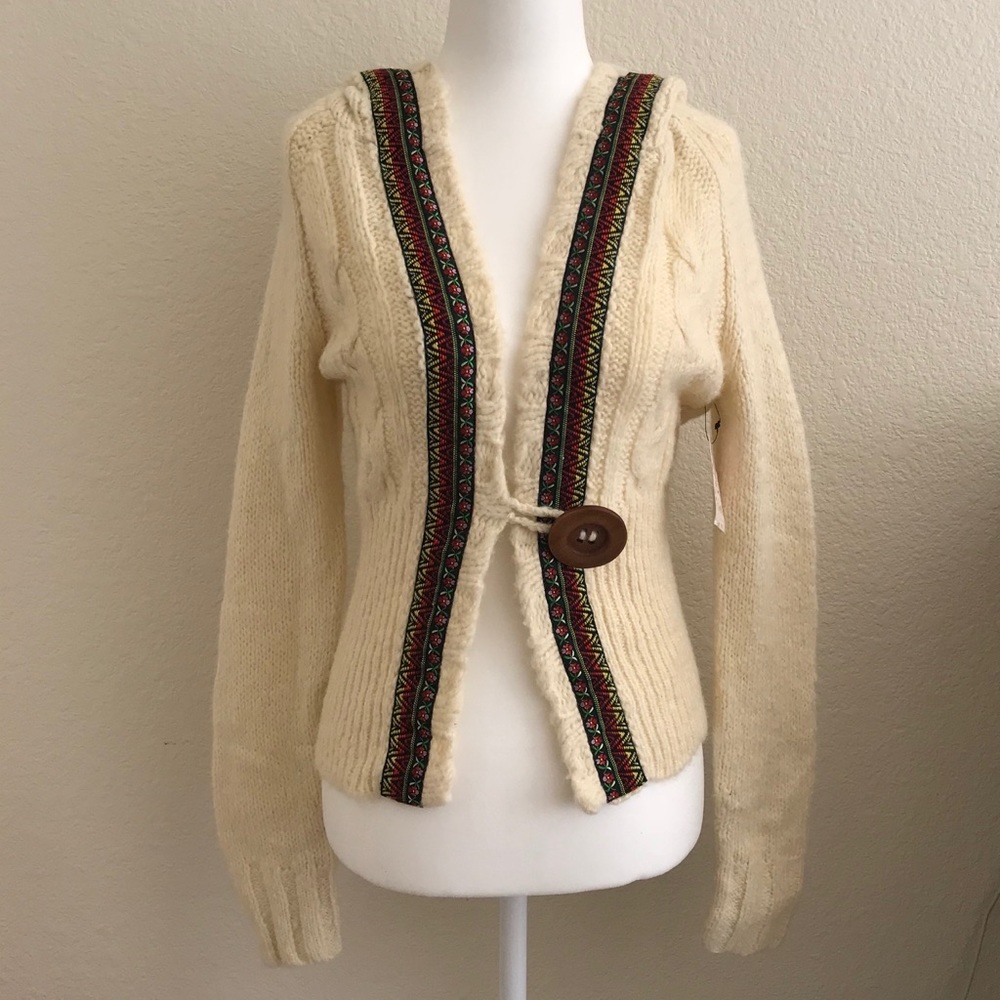 NWT Free People Cardigan Sweater Hoodie Size Small